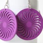 Classic Violet Wind Turbine Cut Earring ,naturally..